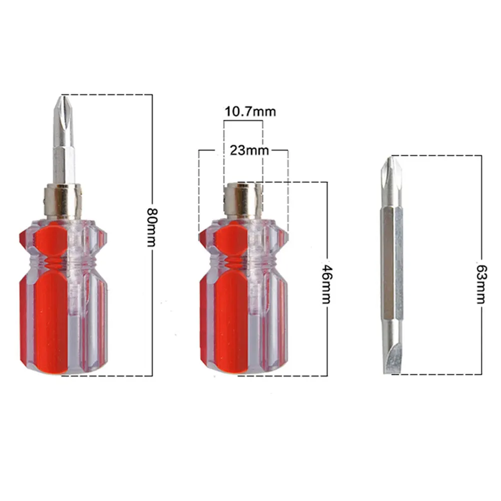 Bidirectional Interchangeable High Hardness 2inch Mini Portable Home Manual DIY Tools Durable Screwdriver
Bidirectional Interchangeable High Hardness 2inch Mini Portable Home Manual DIY Tools Durable Screwdriver