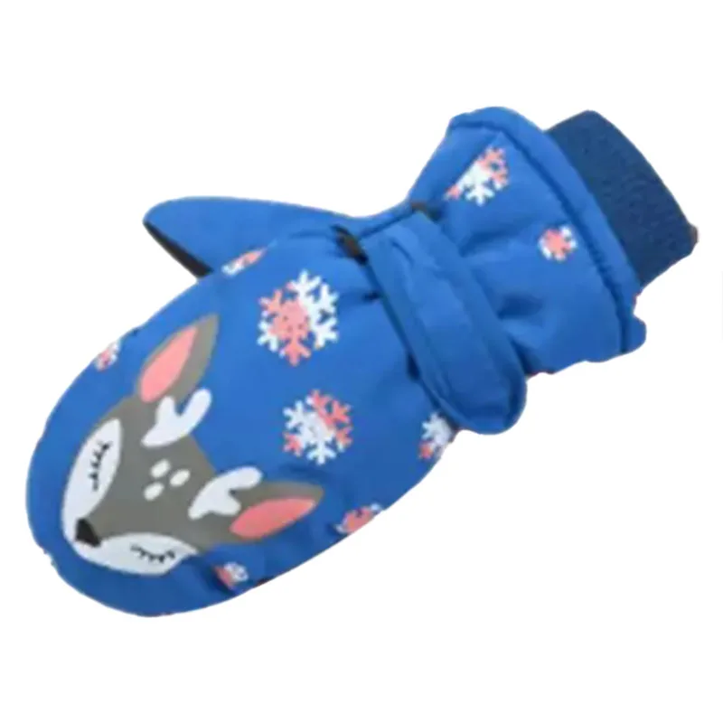 Blue Children's Ski Gloves, Winter Outdoor Waterproof Drawstring Double Layer Plus Velvet Gloves 
Blue Children's Ski Gloves, Winter Outdoor Waterproof Drawstring Double Layer Plus Velvet Gloves