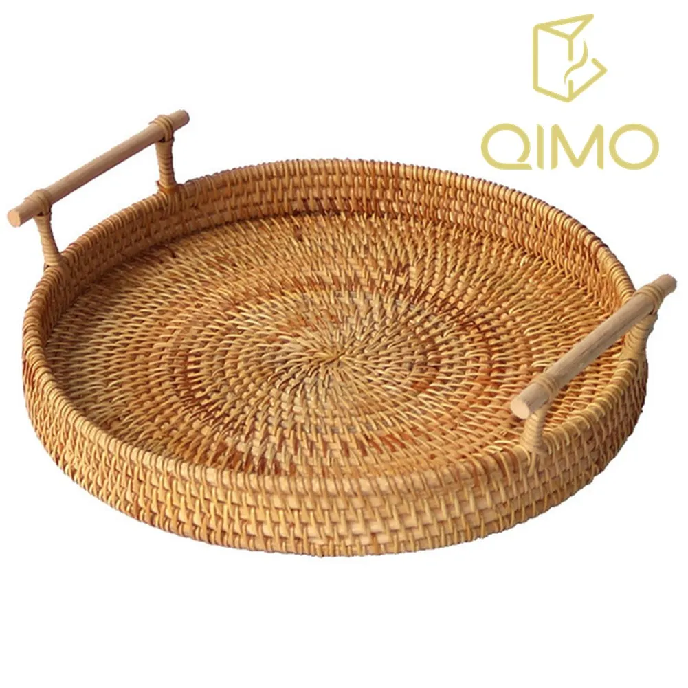 Rattan Storage Baskets Tray Hand Woven Picnic Basket Bread Fruit Snacks Food Storage Display Desktop Serving Tray With Handle
Rattan Storage Baskets Tray Hand Woven Picnic Basket Bread Fruit Snacks Food Storage Display Desktop Serving Tray With Handle