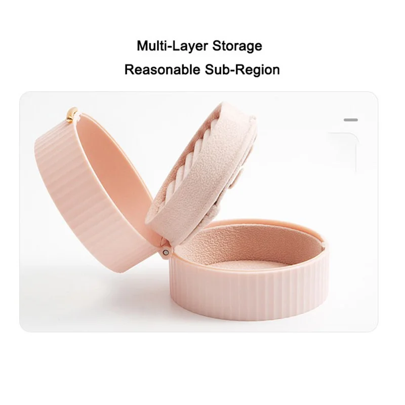 Double-Layer Round Jewelry Storage Box Transparent Portable Organizer Ring Earring Flannel Storage Box Holder Gift Box
Double-Layer Round Jewelry Storage Box Transparent Portable Organizer Ring Earring Flannel Storage Box Holder Gift Box