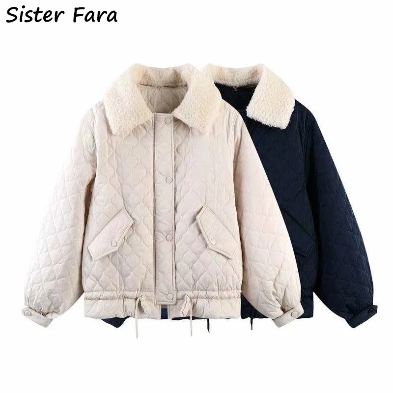 Sister Fara 2021 Winter Turn-down Collar Down Jacket Women's Plus Velvet Cotton Jackets Female Warm Thicken Casual Jacket Coat
Sister Fara 2021 Winter Turn-down Collar Down Jacket Women's Plus Velvet Cotton Jackets Female Warm Thicken Casual Jacket Coat