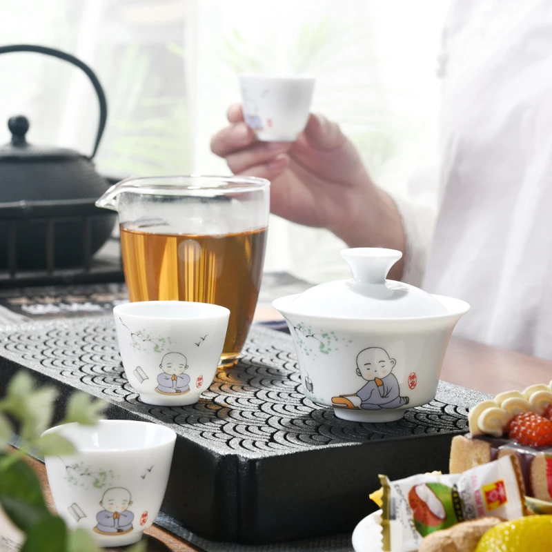 Portable Chinese Kungfu Ceramic Travel Tea Set Express Cup Carrying Bag Gaiwan Tea Cups of Tea Ceremony Teacup Fine Gift 
Portable Chinese Kungfu Ceramic Travel Tea Set Express Cup Carrying Bag Gaiwan Tea Cups of Tea Ceremony Teacup Fine Gift