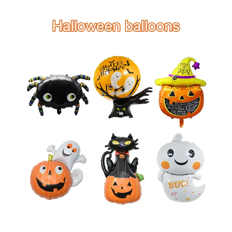 High Quality Mini Halloween Aluminum Film Helium Balloon Bat Pumpkin Ghost Black Cat Ghost Carnival Party Decoration Supplies
High Quality Mini Halloween Aluminum Film Helium Balloon Bat Pumpkin Ghost Black Cat Ghost Carnival Party Decoration Supplies