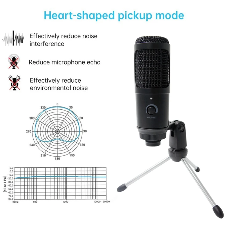 Streaming USB Microphone Metal Condenser Microphones for Laptop Computer Recording Studio Streaming Karaoke Black
Streaming USB Microphone Metal Condenser Microphones for Laptop Computer Recording Studio Streaming Karaoke Black