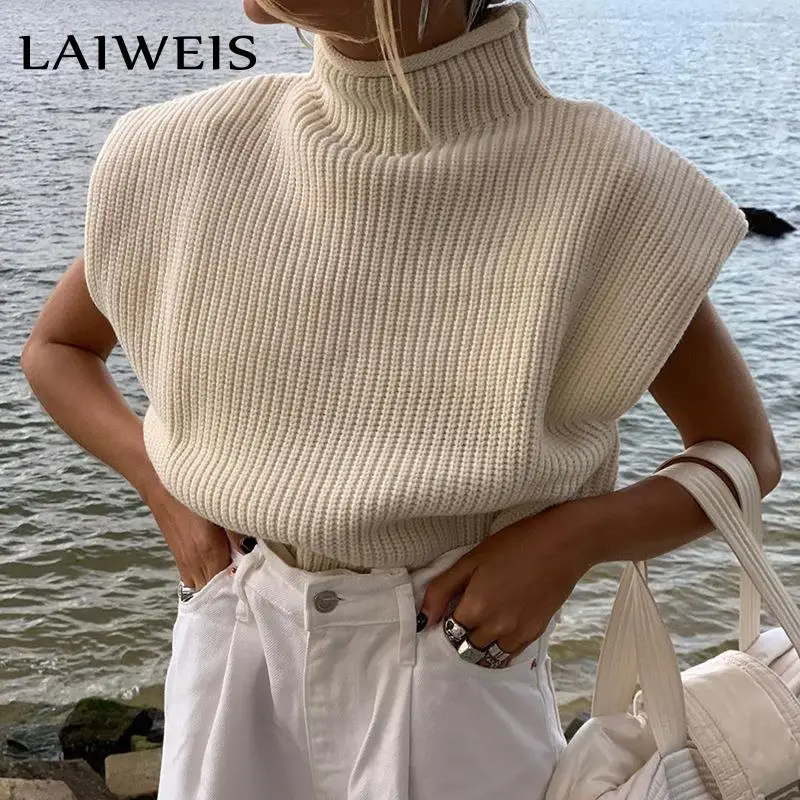 Women Knitted Sweaters Sleeveless Harajuku Solid Casual Turtleneck Pullover Knitting Vest Spring Jumper Tank Top Sweater Female
Women Knitted Sweaters Sleeveless Harajuku Solid Casual Turtleneck Pullover Knitting Vest Spring Jumper Tank Top Sweater Female