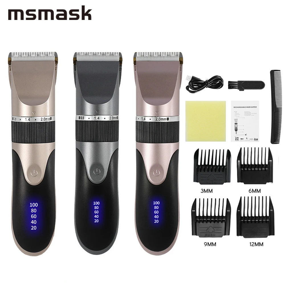 Hair Trimmer Hair Clipper Professional LCD Display Men's Cordless Electric Haircut Razor Hair Cutting Machine USB Charging
Hair Trimmer Hair Clipper Professional LCD Display Men's Cordless Electric Haircut Razor Hair Cutting Machine USB Charging