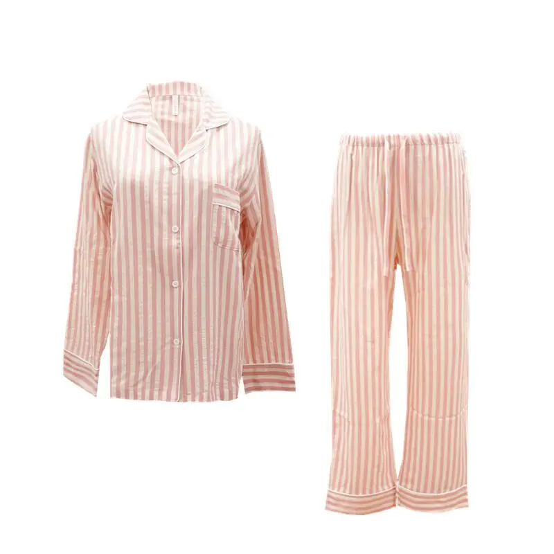 New Couple Pajama Sets Washed Cotton Yarn Pijamas Striped Sleepwear Home Suit Striped Pyjama For Lover Man Woman Lovers' Clothes
New Couple Pajama Sets Washed Cotton Yarn Pijamas Striped Sleepwear Home Suit Striped Pyjama For Lover Man Woman Lovers' Clothes