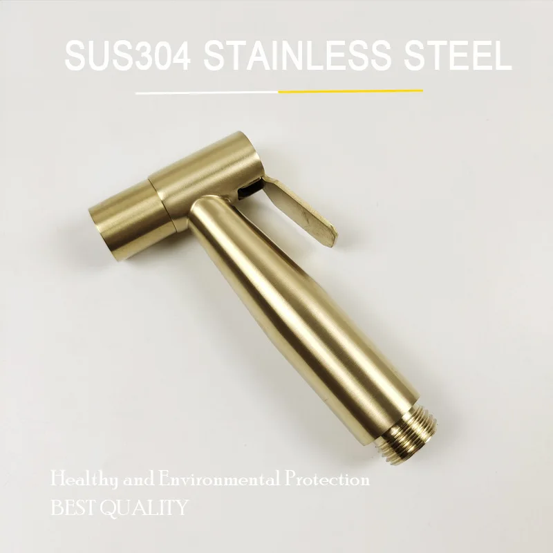 Wiredrawing gold toilet spray gun 304 stainless steel women's washer Set Booster nozzle body cleaner
Wiredrawing gold toilet spray gun 304 stainless steel women's washer Set Booster nozzle body cleaner