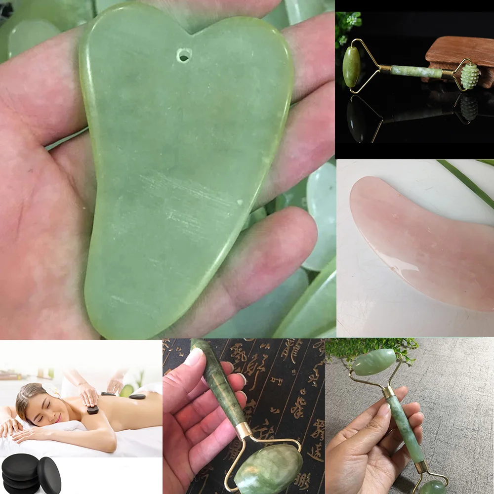 2 in 1 Green Roller Gua Sha Tools Natural Jade Roller Face Massager Scraper Skin Relaxation Slimming Health Skin Care Tools
2 in 1 Green Roller Gua Sha Tools Natural Jade Roller Face Massager Scraper Skin Relaxation Slimming Health Skin Care Tools