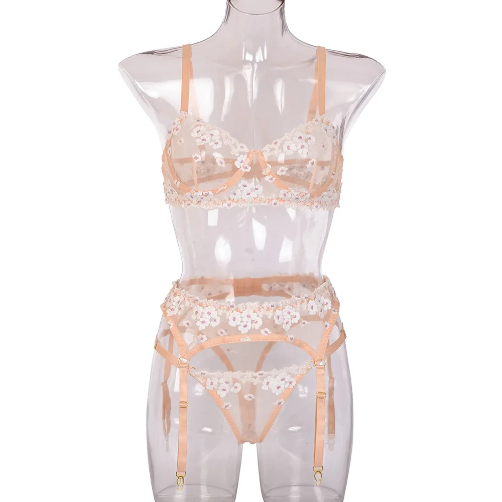 Floral Embroidered Bra Set Female Transparent Bra Panties, Sexy Underwear, Underwear Set
Floral Embroidered Bra Set Female Transparent Bra Panties, Sexy Underwear, Underwear Set