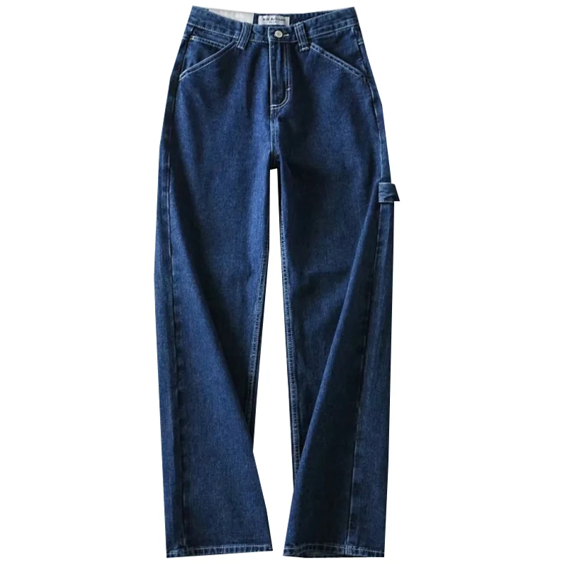 TVVOVVIN Dark Blue Denim Elegant Casual High Waist Wide Leg Pants Straight Loose Slimming Tooling Jeans For Women JKPN
TVVOVVIN Dark Blue Denim Elegant Casual High Waist Wide Leg Pants Straight Loose Slimming Tooling Jeans For Women JKPN