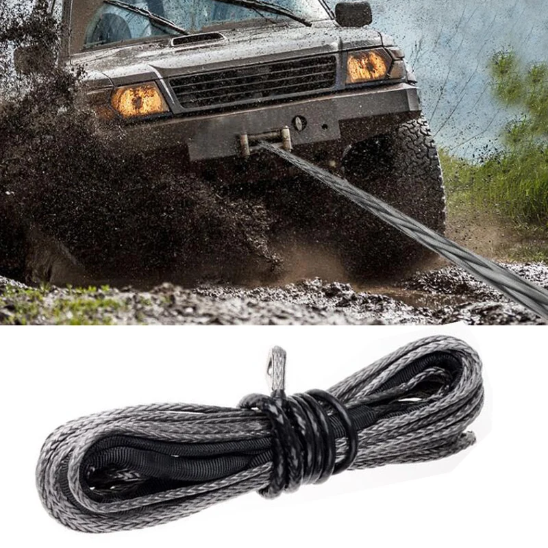 6 мм * 15 м кевлар трос лебедки синтетический лебедка для ATV UTV линии малых
