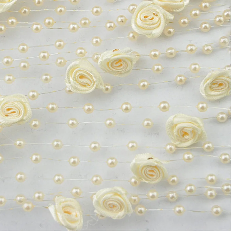 REDJCK 30 m\lot Rose Flower Thread Beaded Line Plastic Pearl Beads Chains For Wedding Party Christmas Hanging Decoration
REDJCK 30 m\lot Rose Flower Thread Beaded Line Plastic Pearl Beads Chains For Wedding Party Christmas Hanging Decoration