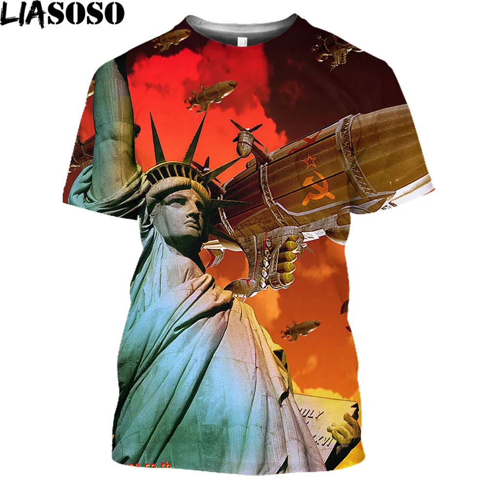 LIASOSO Marx Communists Tee Shirt Lenin The Soviet Union Men T Shirt Command And Conquer Red Alert Kirov Airship Harajuku Shirts
LIASOSO Marx Communists Tee Shirt Lenin The Soviet Union Men T Shirt Command And Conquer Red Alert Kirov Airship Harajuku Shirts