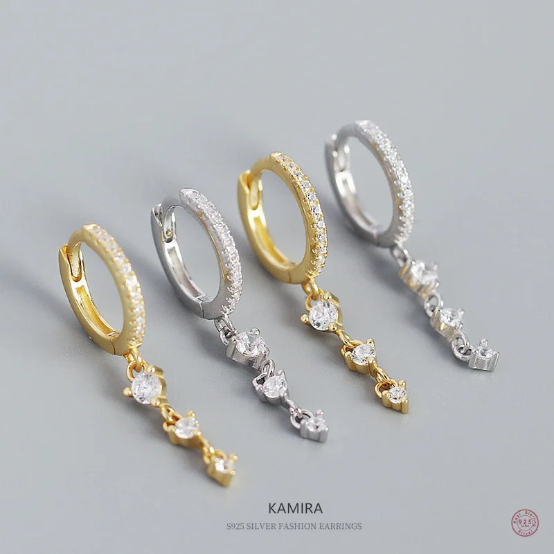 KAMIRA 925 Sterling Silver Trendy Unique Shiny Zircon Pendant Drop Earrings for Women Party Punk Goth Luxury Jewelry Accessories
KAMIRA 925 Sterling Silver Trendy Unique Shiny Zircon Pendant Drop Earrings for Women Party Punk Goth Luxury Jewelry Accessories