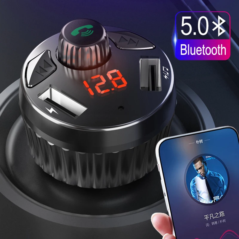 Автомобильный MP3-плеер JINSERTA Bluetooth 5 0 FM-передатчик поддержка U-диска