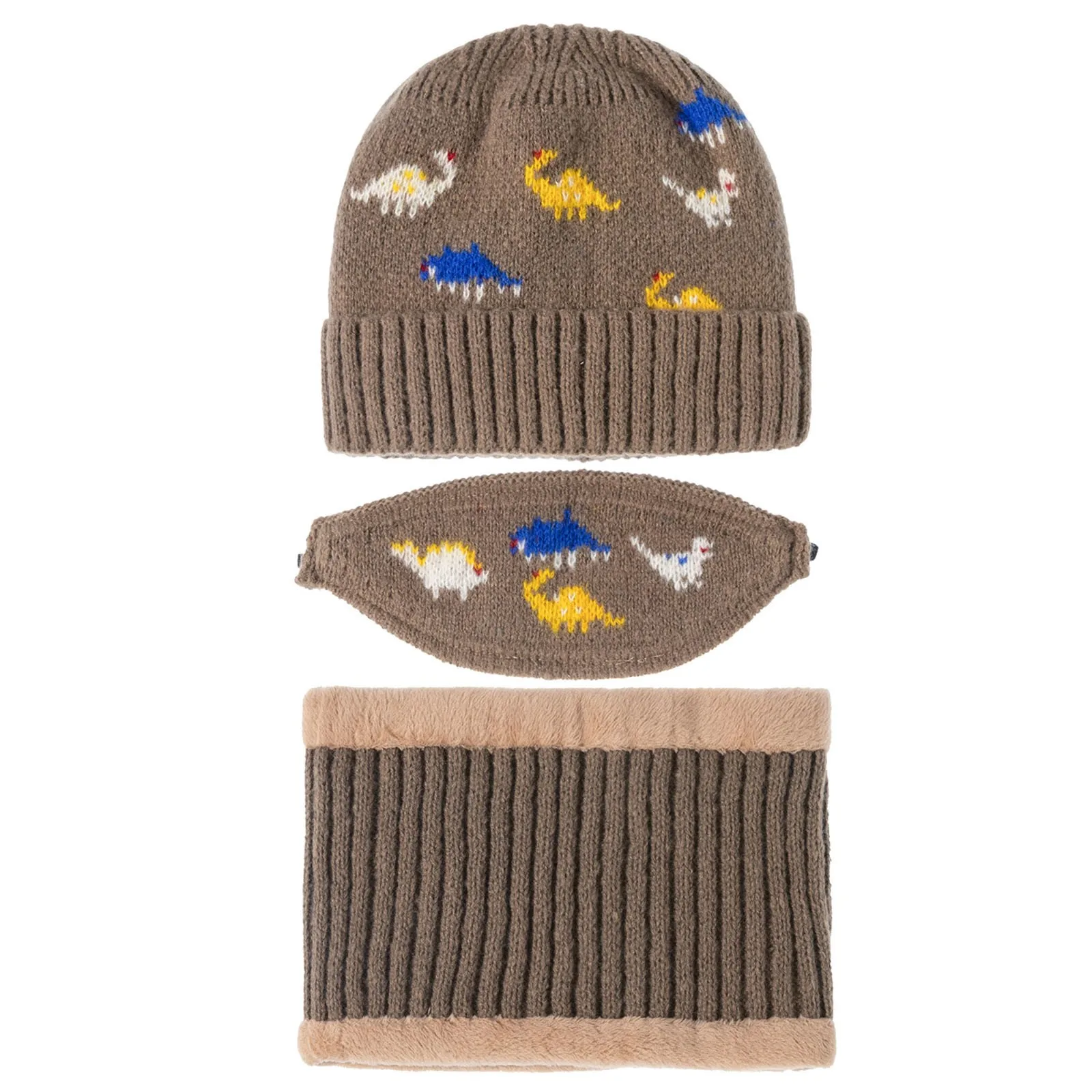 Детские шапки из плотного флиса с защитой от холода, теплая вязаная шапка для лица, уличная шапка, шарф и маска, комплект из трех предметов #8
Детские шапки из плотного флиса с защитой от холода, теплая вязаная шапка для лица, уличная шапка, шарф и маска, комплект из трех предметов #8