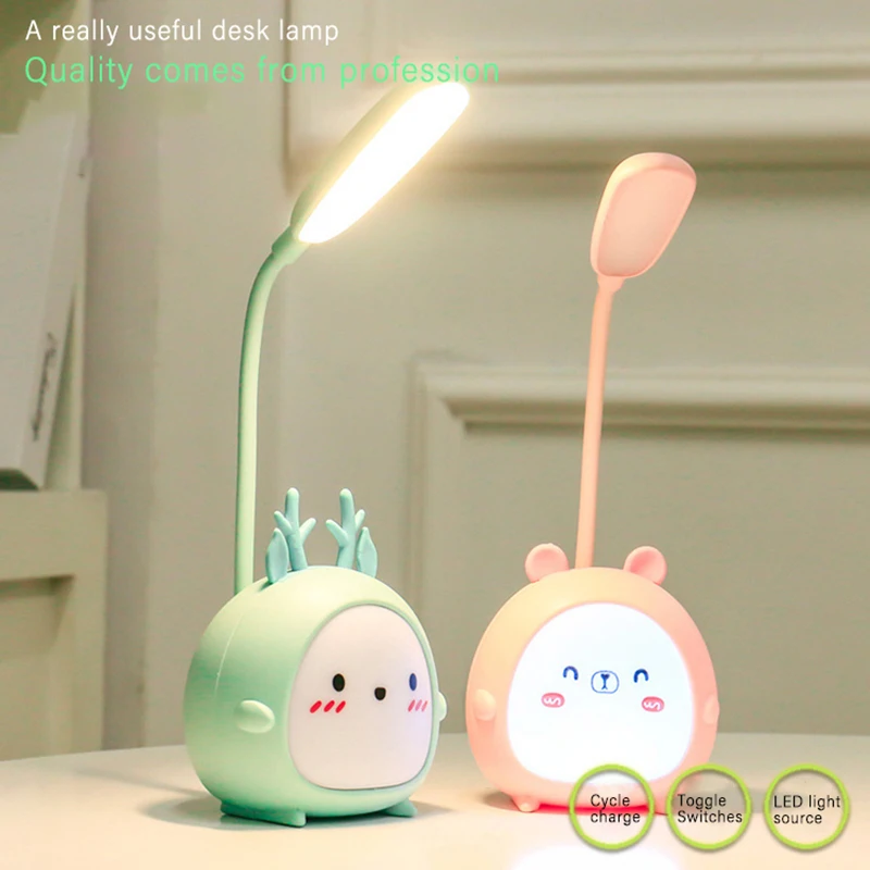 LED Desk Lamp Cute Cartoon Table Lamp Eye Protection Reading Lamps Rechargeable Bedroom Three Mode Night Light For Kids Children
LED Desk Lamp Cute Cartoon Table Lamp Eye Protection Reading Lamps Rechargeable Bedroom Three Mode Night Light For Kids Children