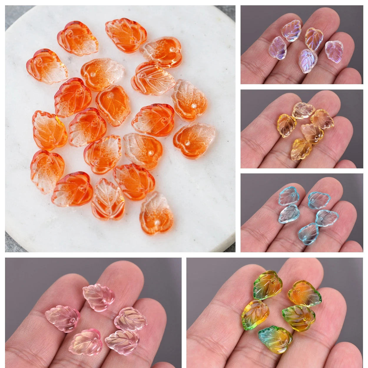 13x10mm Leaf Shape Crystal Glass Loose Crafts Beads Top Drilled Pendants for Earring Jewelry Making DIY Crafts
13x10mm Leaf Shape Crystal Glass Loose Crafts Beads Top Drilled Pendants for Earring Jewelry Making DIY Crafts