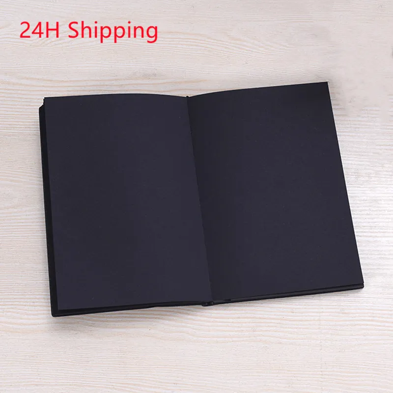 A7 A5 simple black page notepad black cardboard notebook diary book graffiti hand-painted black inner page planner dropshipping
A7 A5 simple black page notepad black cardboard notebook diary book graffiti hand-painted black inner page planner dropshipping