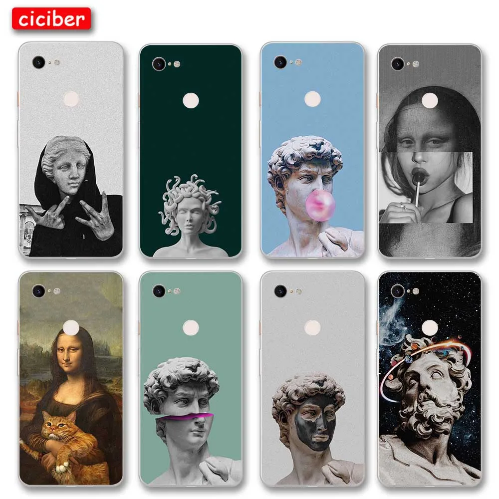 Mona Lisa David Phone Case For Google Pixel 4 5 3 2 XL Cover for Pixel 3a 4a XL Soft Silicone TPU Shockproof Protect Back Fundas
Mona Lisa David Phone Case For Google Pixel 4 5 3 2 XL Cover for Pixel 3a 4a XL Soft Silicone TPU Shockproof Protect Back Fundas