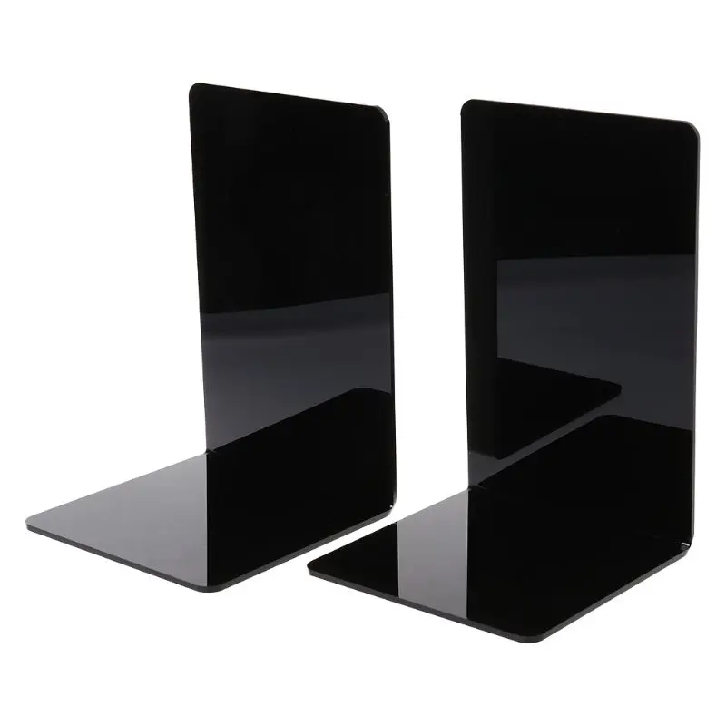 2Pcs Black Acrylic Bookends L-shaped Desk Organizer Desktop Book Holder School Stationery Office Accessories
2Pcs Black Acrylic Bookends L-shaped Desk Organizer Desktop Book Holder School Stationery Office Accessories
