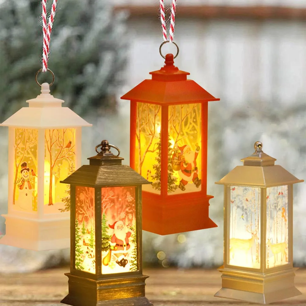 Vintage Christmas Lantern LED Flameless Flickering Candle Lantern Battery Operated Santa Claus Hanging Lanterns Party Decoration
Vintage Christmas Lantern LED Flameless Flickering Candle Lantern Battery Operated Santa Claus Hanging Lanterns Party Decoration