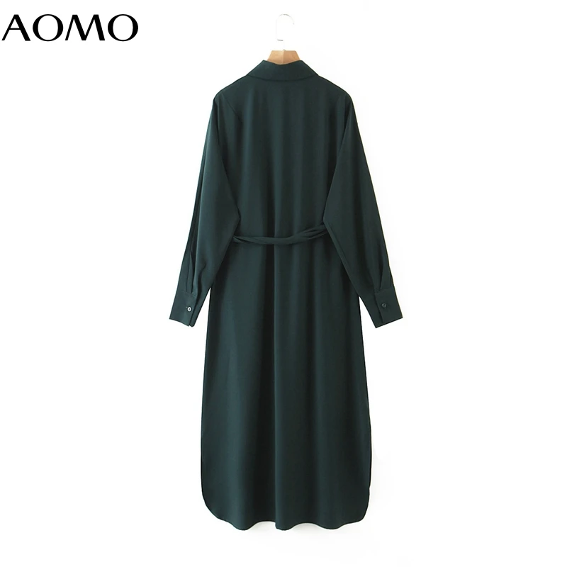 AOMO 2020 new women dark green shirt dress bow long sleeve ladies work midi dress vestidos 3Z106A
AOMO 2020 new women dark green shirt dress bow long sleeve ladies work midi dress vestidos 3Z106A