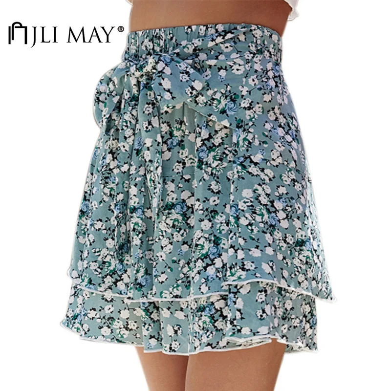 JLI MAY Women Mini Skirts Floral Print Bow Bandage Empire A-Line Summer Casual Pleated Skirt
JLI MAY Women Mini Skirts Floral Print Bow Bandage Empire A-Line Summer Casual Pleated Skirt