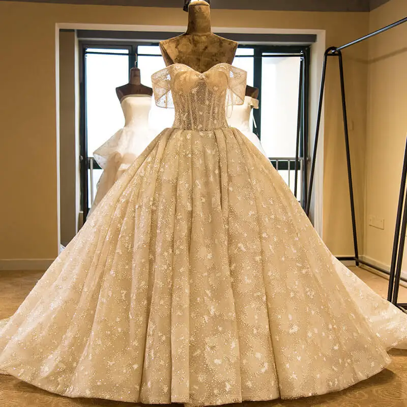 Vestido De Noiva роскошное кружевное бальное платье с бисером свадебное открытыми