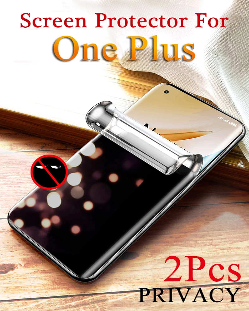 Гидрогелевая пленка 8T для OnePlus 9 8 8Pro Защитная экрана с защитой от глаз 1 + 7 7Pro 7tpro