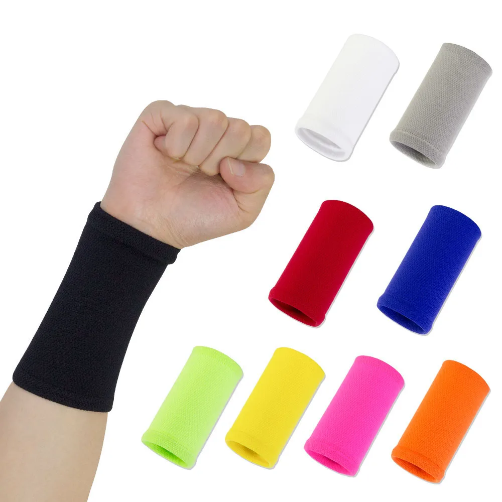 

Wrist Sweatband in 9 Different Colors,Made by High Elastic Meterial Comfortable Pressure Protection,Athletic Wristbands Armbands