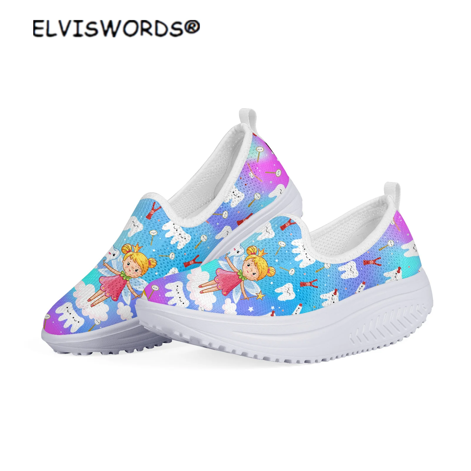 ELVISWORDS Angel Girl Pattern Breathable Women's Walking Shoes Casual Ladies Flats Shoes Platform Non-slip Air Mesh for Female
ELVISWORDS Angel Girl Pattern Breathable Women's Walking Shoes Casual Ladies Flats Shoes Platform Non-slip Air Mesh for Female