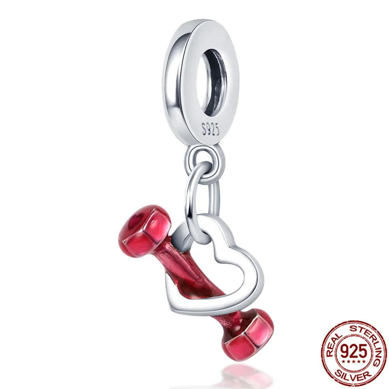 Genuine 925 Sterling Silver Dumbbell Pendant Beads Suitable For Original Pandora Bracelet Making Fashionable Ladies DIY Jewelry
Genuine 925 Sterling Silver Dumbbell Pendant Beads Suitable For Original Pandora Bracelet Making Fashionable Ladies DIY Jewelry