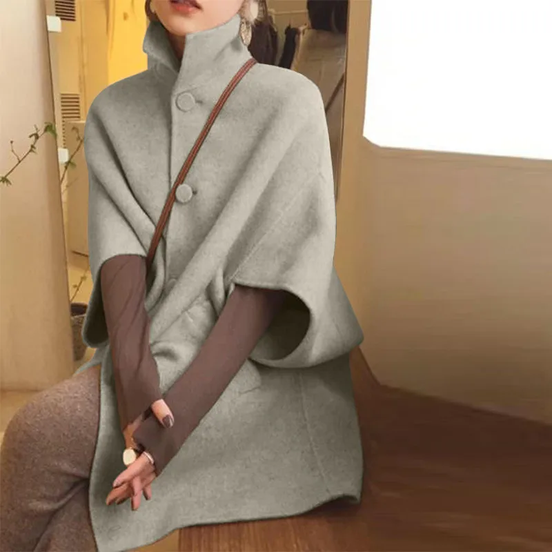 2020 wool winter long coat women's jacket ladies lapel casual bat sleeve solid color coat
2020 wool winter long coat women's jacket ladies lapel casual bat sleeve solid color coat