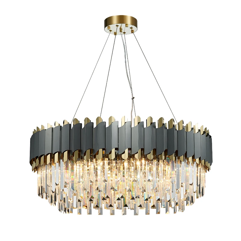 Large Design Pandent Lamp Luxury Crystal Chandelier Black Steel Decoration Hang Light For Hotels Dining Living Room
Large Design Pandent Lamp Luxury Crystal Chandelier Black Steel Decoration Hang Light For Hotels Dining Living Room
