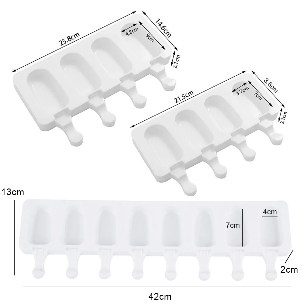 Silicone Ice Cream Mold DIY Homemade Popsicle Molds Freezer Juice 4 Cell Big Size Ice Cube Tray Popsicle Barrel Maker Mould Tool
Silicone Ice Cream Mold DIY Homemade Popsicle Molds Freezer Juice 4 Cell Big Size Ice Cube Tray Popsicle Barrel Maker Mould Tool