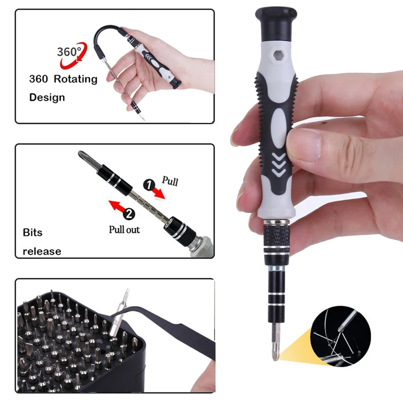 25/115pcs Hand Tools Screwdriver Set For Phone PC Repair Tool Set Precision Magnetic Screwdriver Bits Mini Screwdriver Tool Kit
25/115pcs Hand Tools Screwdriver Set For Phone PC Repair Tool Set Precision Magnetic Screwdriver Bits Mini Screwdriver Tool Kit