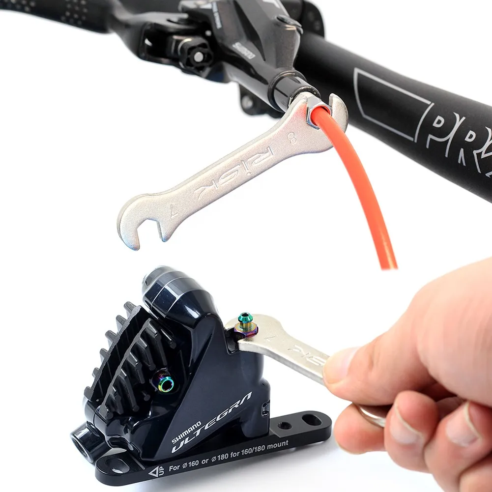 Bike Bicycle Hydraulic Disc Brake Calliper Wrench Tubing Screw Tool 7/8mm Steel Cycling Repair Brake Wrench Tools
Bike Bicycle Hydraulic Disc Brake Calliper Wrench Tubing Screw Tool 7/8mm Steel Cycling Repair Brake Wrench Tools