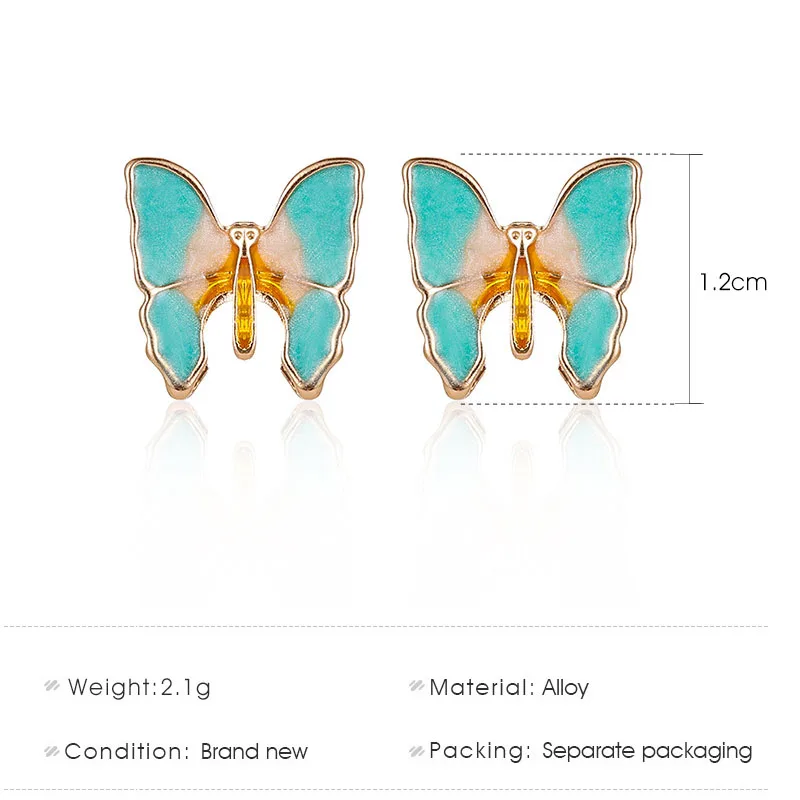 New Korean Elegant Cute Butterfly Stud Earrings For Women Girls Simeple Lovely Boucle D'oreille Gifts earings fashion jewelry
New Korean Elegant Cute Butterfly Stud Earrings For Women Girls Simeple Lovely Boucle D'oreille Gifts earings fashion jewelry