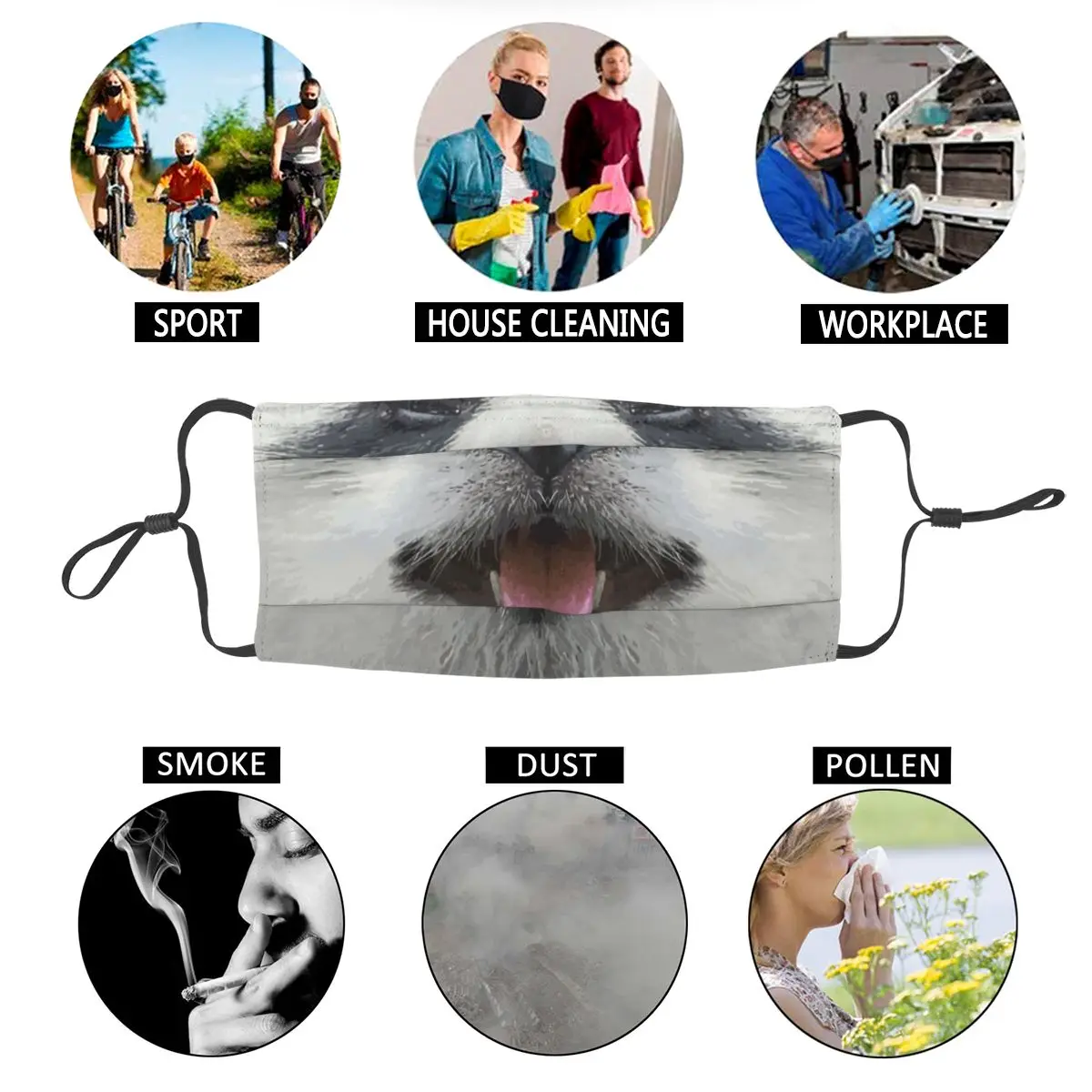 Panda Bear Grin Non-Disposable Face Mask Men Women Anti Dust Protection Cover Respirator Mouth Muffle
Panda Bear Grin Non-Disposable Face Mask Men Women Anti Dust Protection Cover Respirator Mouth Muffle