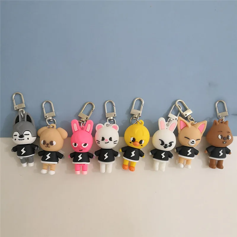 1PCS Stray Kids Silicone SKZOO Dolls Key Chain Keyring BBOKARI WOLF CHAN DWAEKKI Fans Collection
1PCS Stray Kids Silicone SKZOO Dolls Key Chain Keyring BBOKARI WOLF CHAN DWAEKKI Fans Collection