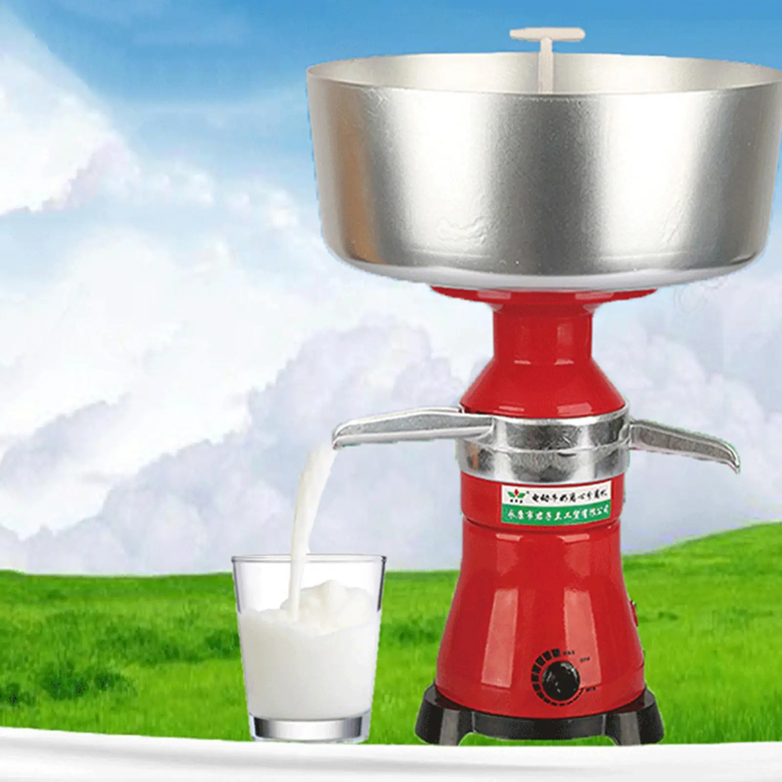 Fresh Milk Cream Electric Centrifugal Separator Aluminum Skimmed Milk Kitchen Gadgets 110V for Goats Cows Milk
Fresh Milk Cream Electric Centrifugal Separator Aluminum Skimmed Milk Kitchen Gadgets 110V for Goats Cows Milk