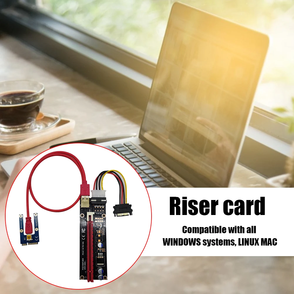 USB 3.0 Mini PCIE Riser SATA to 4/6 Pin 16X PCIE Adapter Card Power Cable 60cm USB3.0 Cable Compatible WINDOWS Systems LINUX
USB 3.0 Mini PCIE Riser SATA to 4/6 Pin 16X PCIE Adapter Card Power Cable 60cm USB3.0 Cable Compatible WINDOWS Systems LINUX