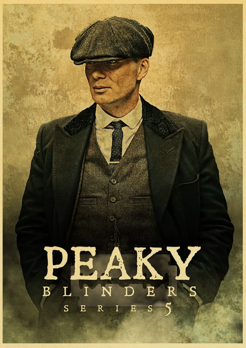 British high score crime drama Peaky Blinders poster hight quality retro painting home decor wall art room wall stickers A735
British high score crime drama Peaky Blinders poster hight quality retro painting home decor wall art room wall stickers A735