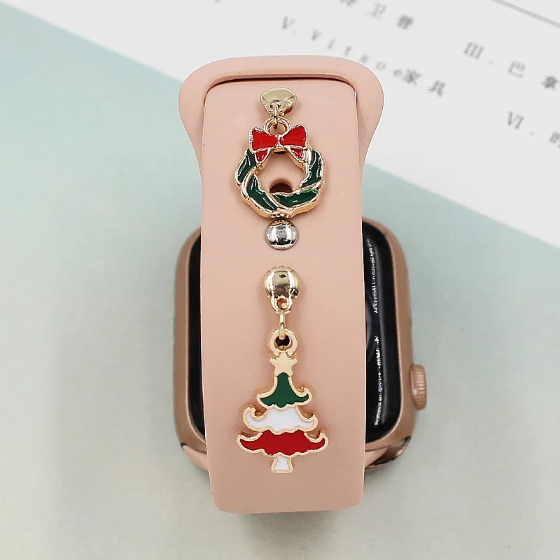 Christmas Decorative Charms For Apple Watch Band Silicone Bracelet Metal Paw Decorative Nails for iwatch Sport Strap Accessories
Christmas Decorative Charms For Apple Watch Band Silicone Bracelet Metal Paw Decorative Nails for iwatch Sport Strap Accessories