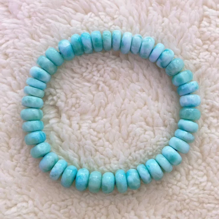 Genuine Blue Natural Larimar Bracelet Water Pattern Crystal 8.6mm Abacus Round Beads Stretch Fitness Bracelet Woman AAAAA
Genuine Blue Natural Larimar Bracelet Water Pattern Crystal 8.6mm Abacus Round Beads Stretch Fitness Bracelet Woman AAAAA