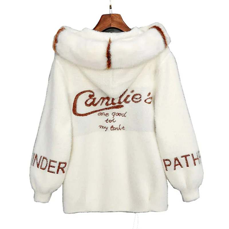 Fairy Autumn Coat Imitation Mink Fleece With Fur collar Cardigan Sweater New Women Korean Outer Loose Knit Sweater Jacket OK770
Fairy Autumn Coat Imitation Mink Fleece With Fur collar Cardigan Sweater New Women Korean Outer Loose Knit Sweater Jacket OK770