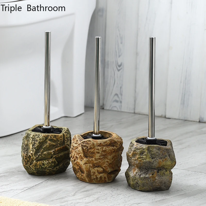 Creative Stone Shape Toilet Brush Ceramics Floor-standing Holder Practical Cleaning Brushes Bathroom Accessories Clean Tool
Creative Stone Shape Toilet Brush Ceramics Floor-standing Holder Practical Cleaning Brushes Bathroom Accessories Clean Tool