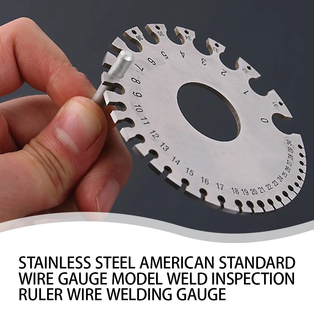 FURONGHUA Stainless Steel American Standard Wire Gauge Model Weld Inspection Ruler Wire Welding Gauge
FURONGHUA Stainless Steel American Standard Wire Gauge Model Weld Inspection Ruler Wire Welding Gauge